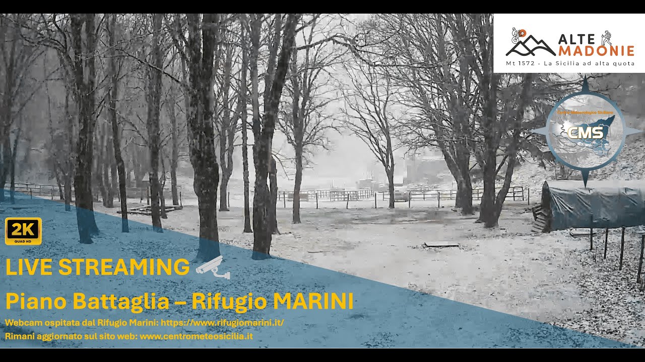 🔴 LIVE | Webcam Rifugio Marini - Piano Battaglia (1576m)