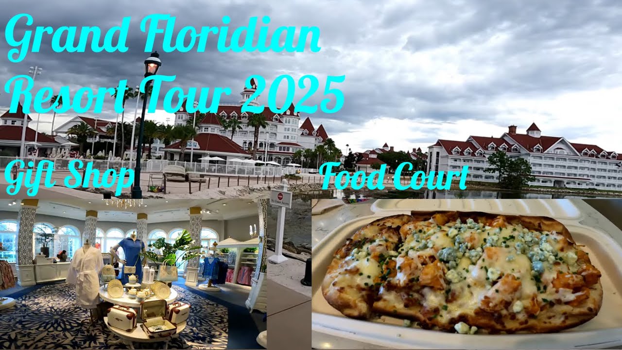 Grand Floridian Resort Tour 2025! Food court, gift shops, lobby, and pool!