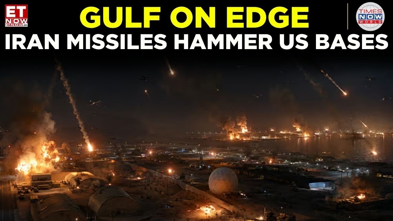 Iran Launches Missile Storm On US Bases Across Gulf Region, Escalation Fears Rise | World News