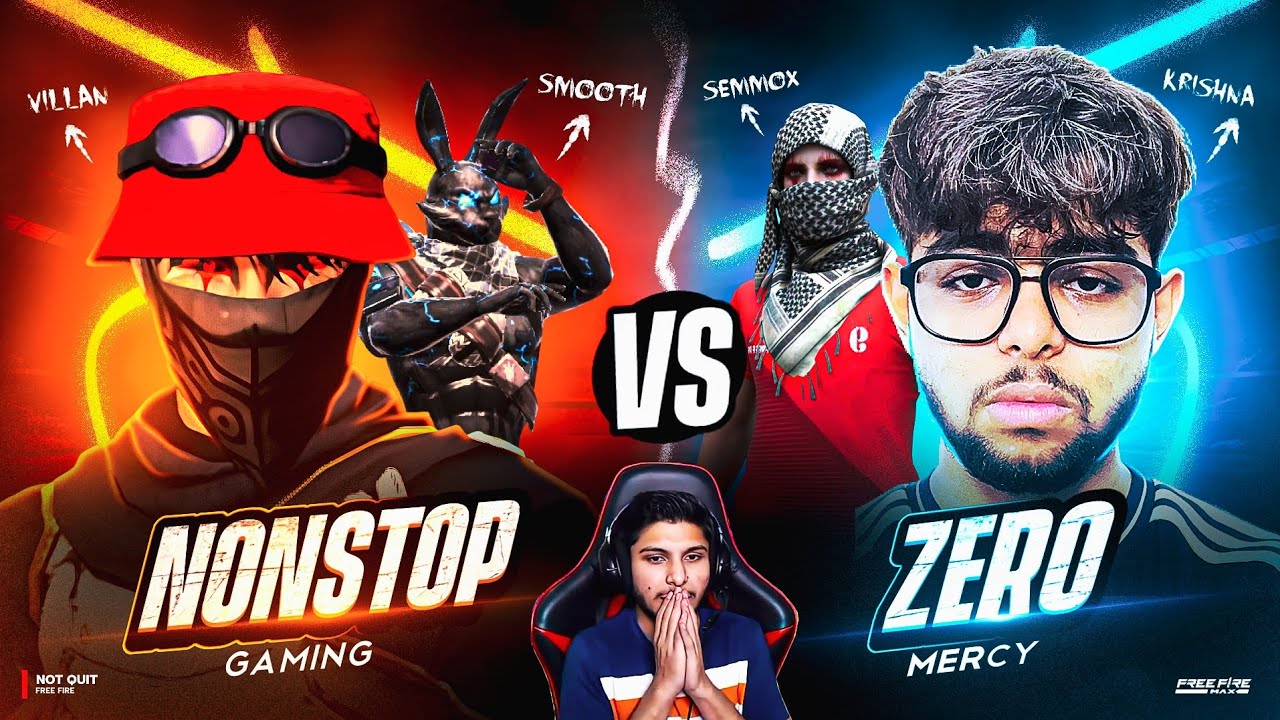 LEGENDARY COMEBACK🔥 | NONSTOP GAMING VS ZERO MERCY🥵 | 4vs4 - Free fire 