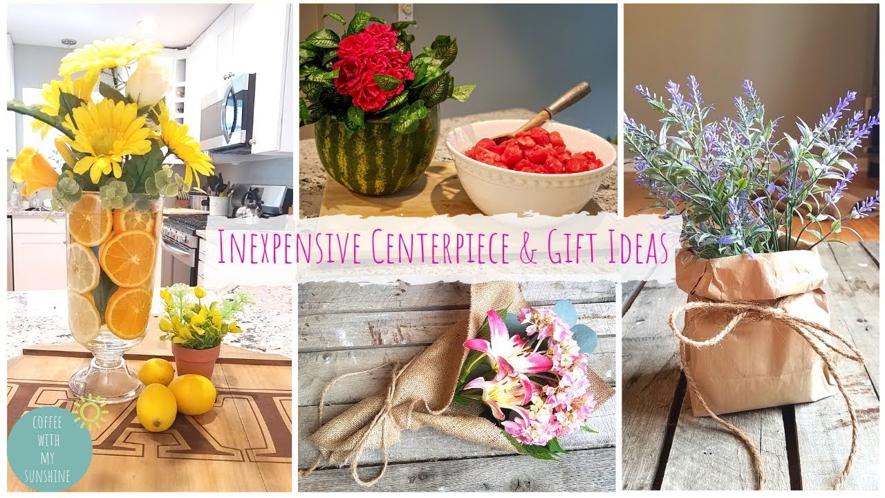 SUMMER PARTY TABLE DECORATIONS | GIFT IDEAS | CENTERPIECE | INEXPENSIVE WEDDING FRUIT FARMHOUSE