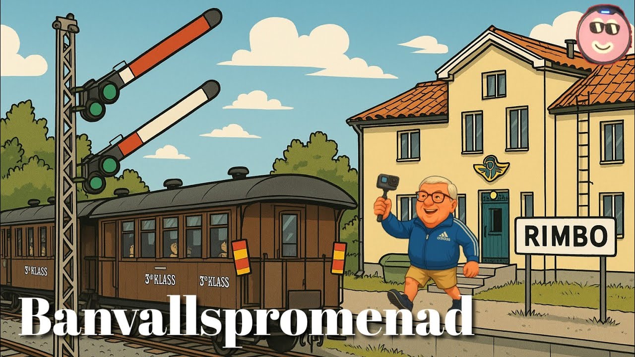 Banvallspromenad Till Rimbo Utforskar Gamla Roslagsbanan