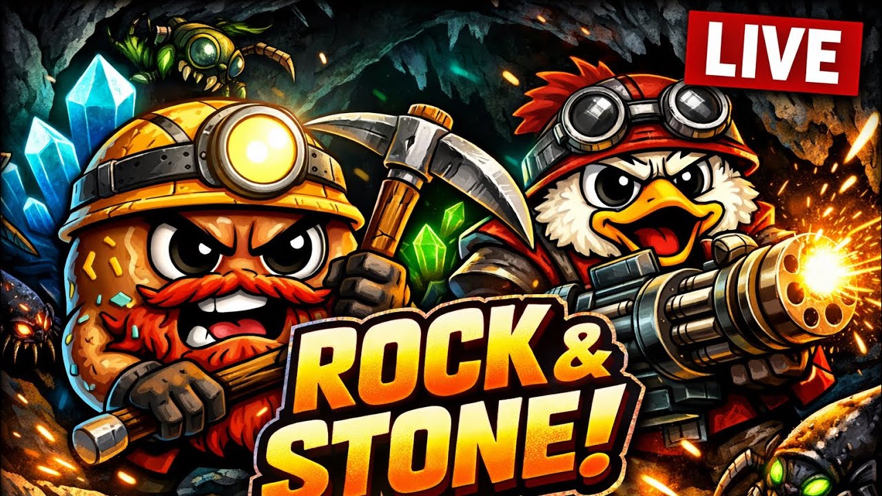 🔴 LIVE - ROCK & STONE... or we die trying| Deep Rock Galactic 💥☠️