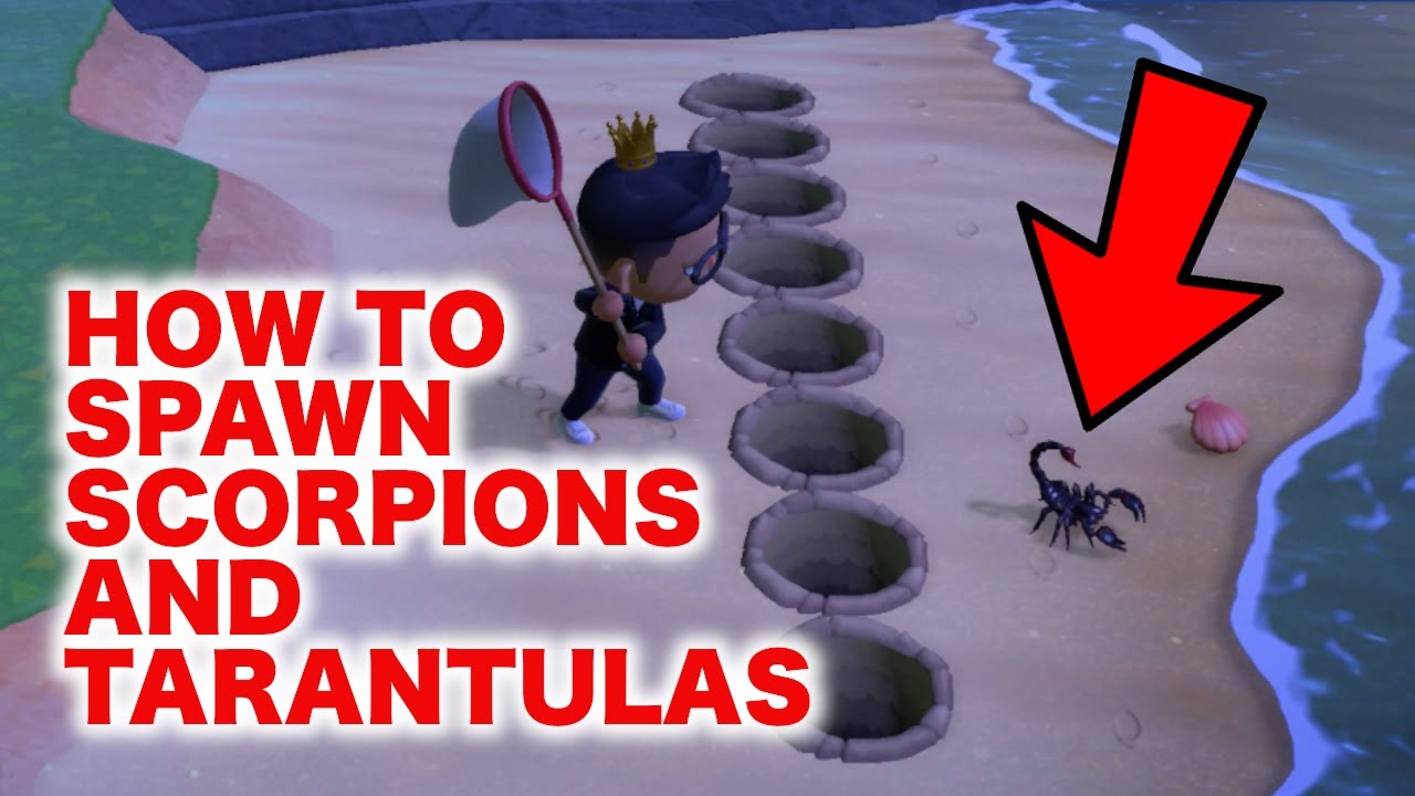 Как создать скорпионов и тарантулов в Animal Crossing New Horizons