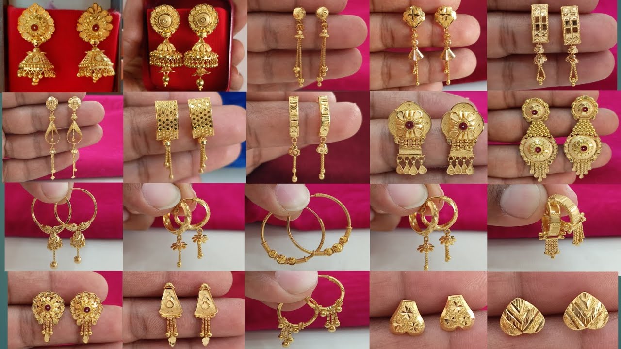 Latest Gold Hoop Earrings, Stud Earrings Designs With Price 2026 || new बहुत ही सुन्दर earrings 