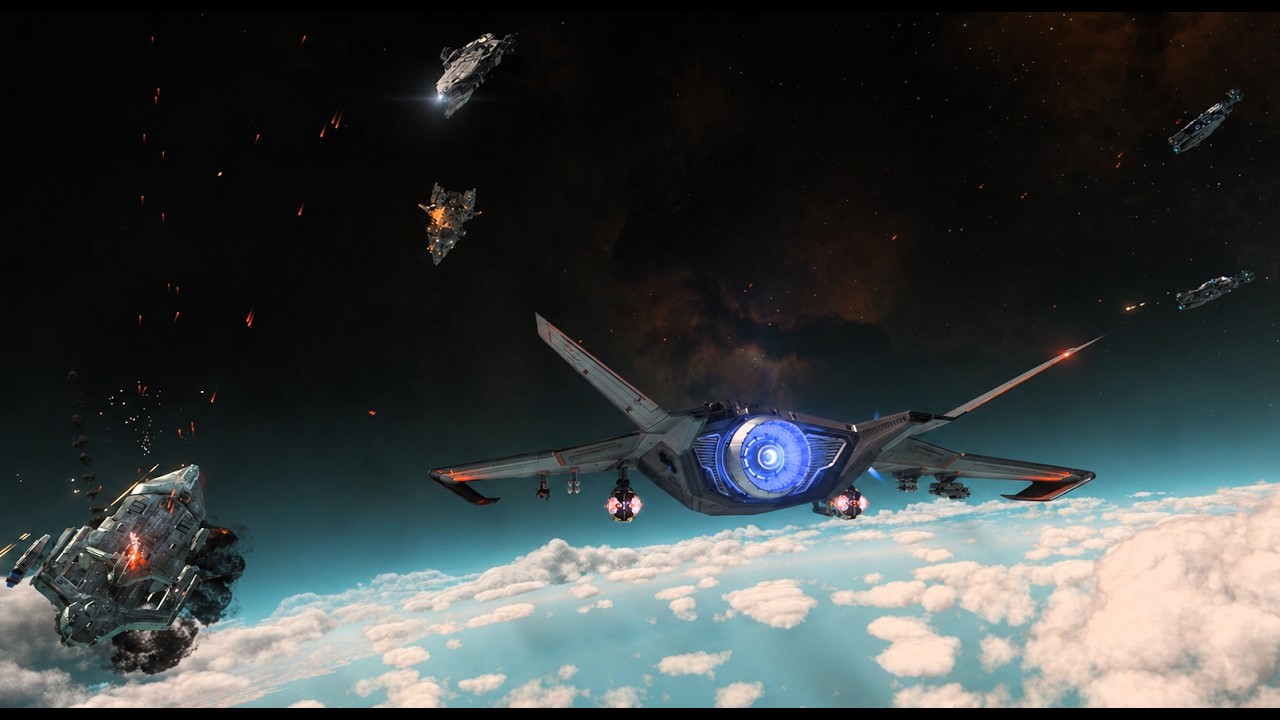 Capital Ship Battle over Sacren's Plot | Star Citizen 4.7
