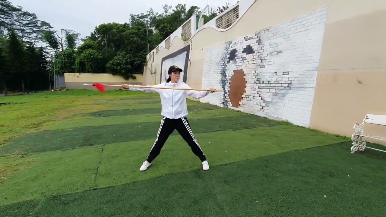 六段枪术 Liu Duan Qiang Shu (6th Level Spear Routine). Chinesse Spear form.