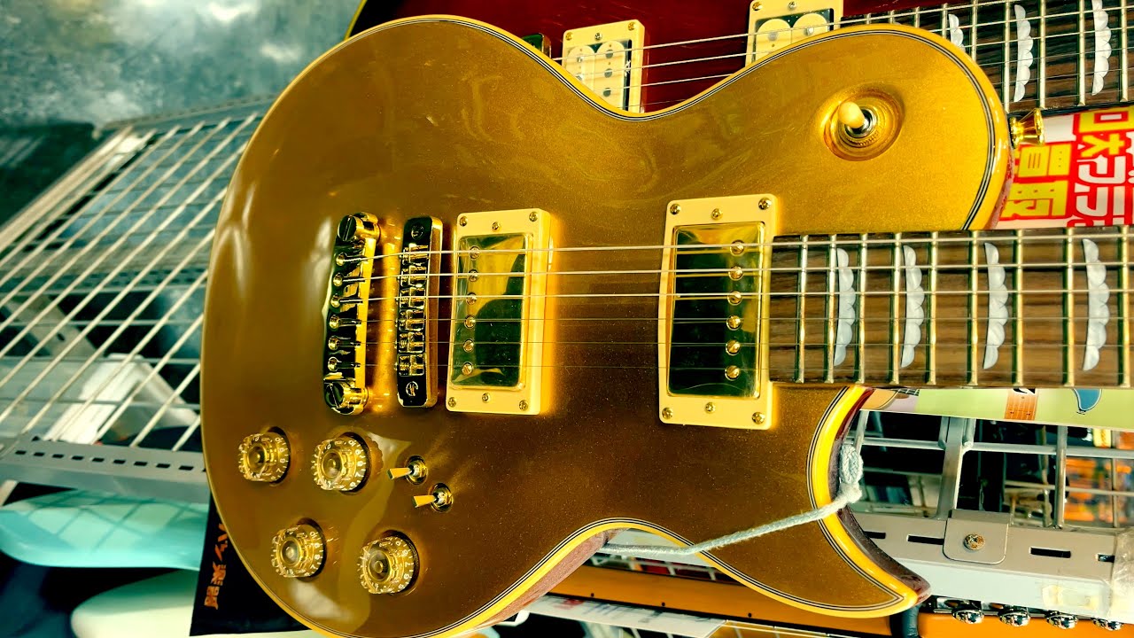 日本の名器〜ARIA ProⅡPE-F80 Limited Goldtop  良い良い🍷