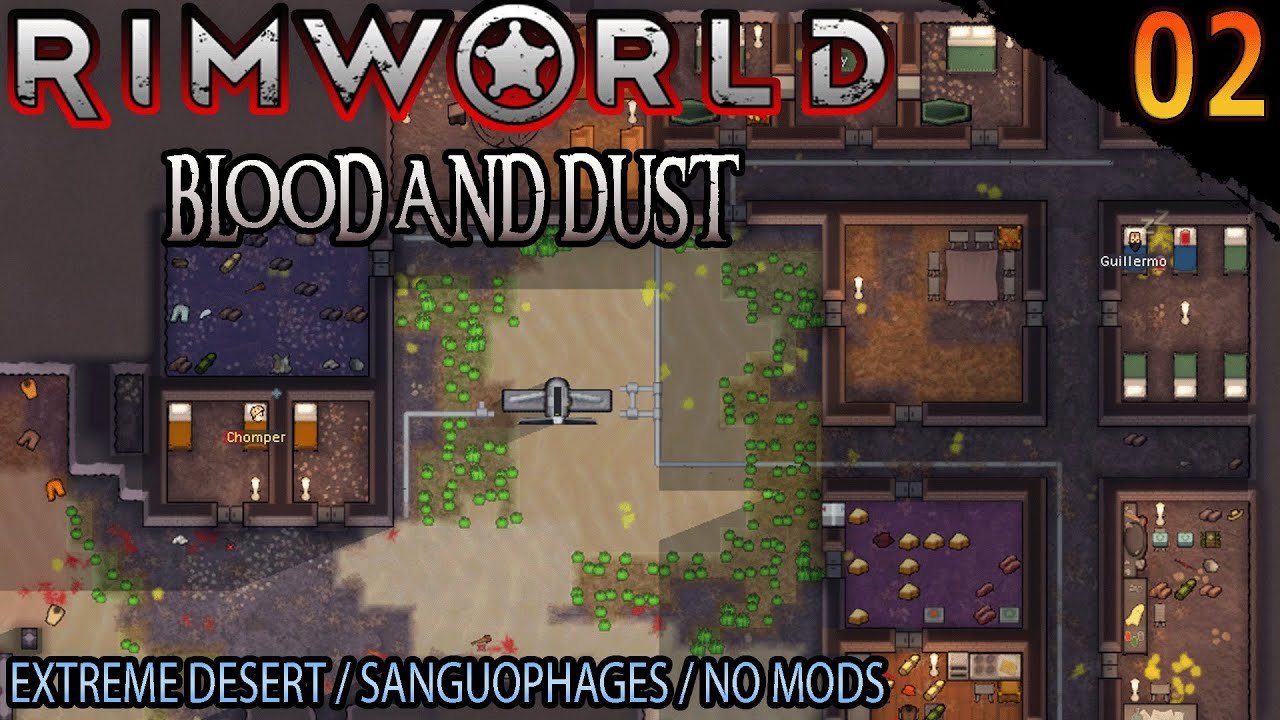 RimWorld: Blood and Dust - EP 02: Foundation (no commentary playthrough)