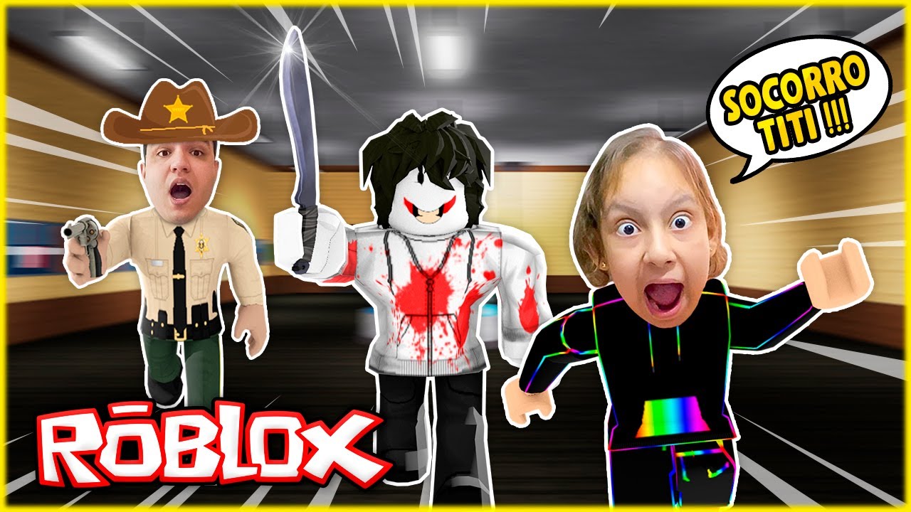 ROBLOX - XERIFE TRAPALHÃO no Murder Mystery - Familia MC Divertida Games