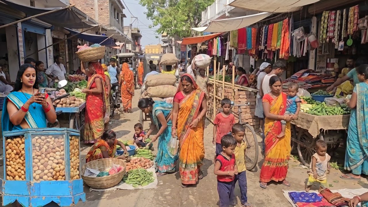 Real Indian Village Bazaar 2026 | Rural Market Life & Street Food