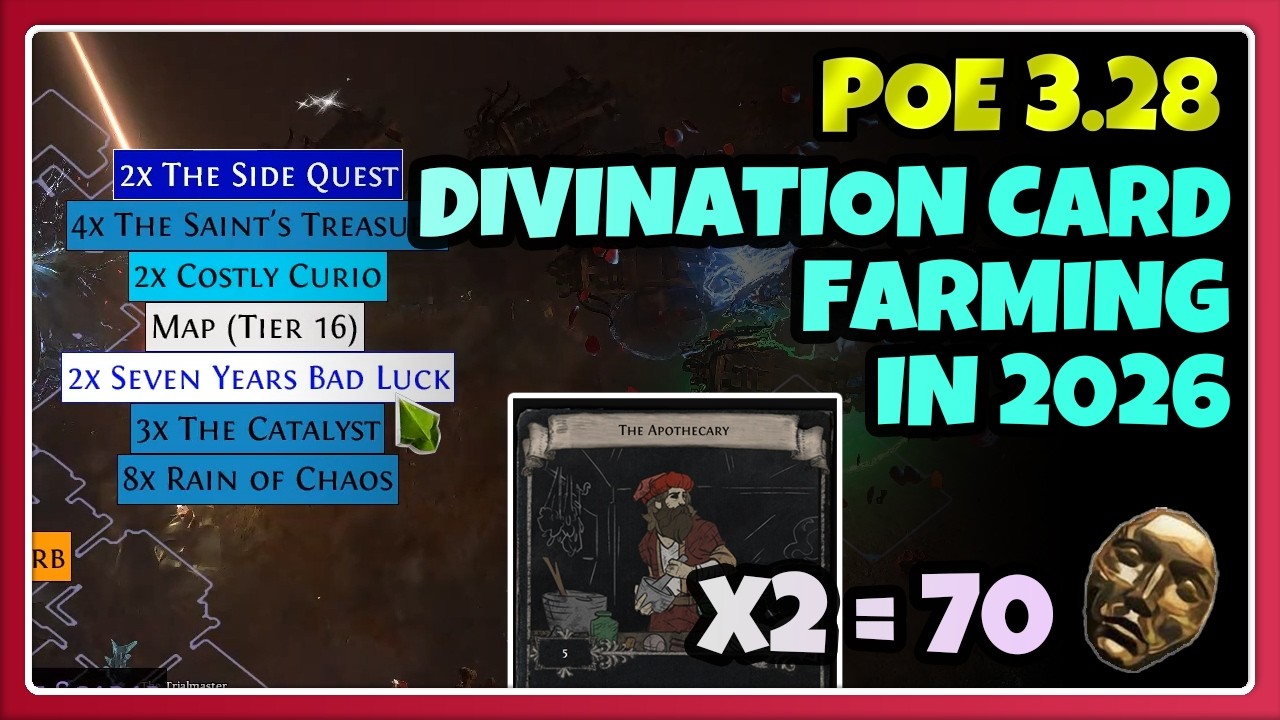 [POE 3.28] Divination Card Farming Strategy | Plenty & Pilfering | Path of Exile Mirage