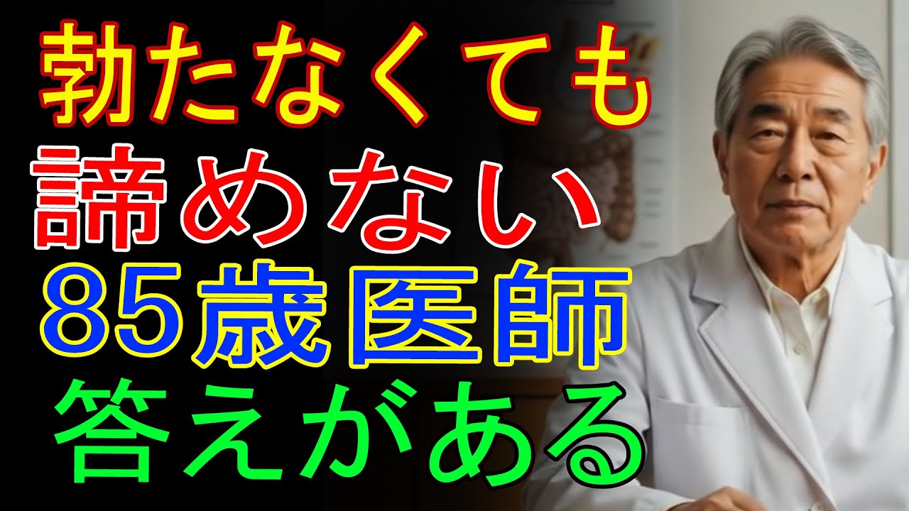85歳の医師が語る｜勃たなくなったらこれ！EDを克服する秘訣5選【シニア_健康】