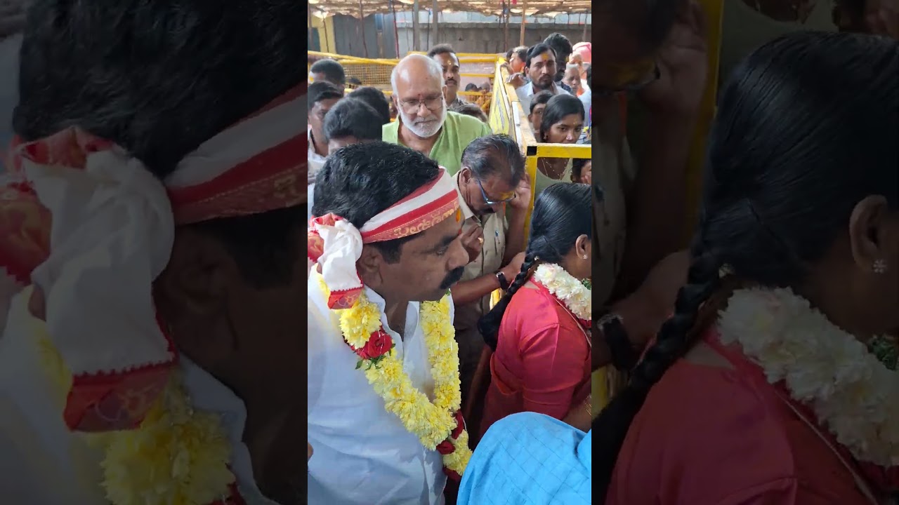 Minister konda Surekha and MLA KR Nagaraju at #mallannaswamyjathara #inavolumallannajatara2026