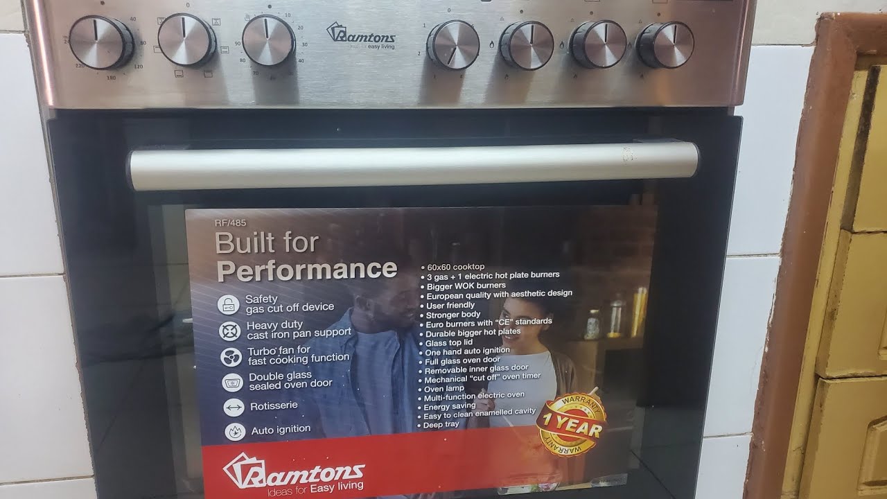 Ramtons free standing cooker /how to use ramtons cooker 60x60