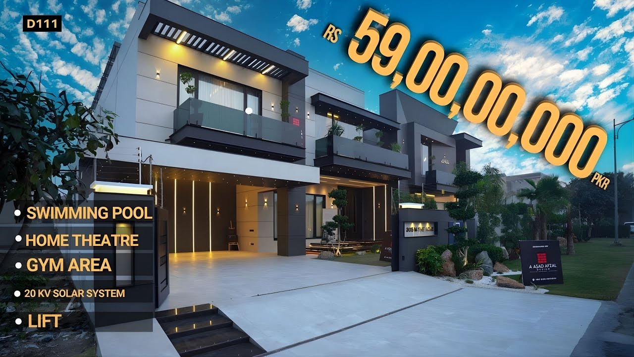 This 59 Crore DHA Mansion Will Leave You Speechless 🤯 | Full Basement | Swimming Pool | Solar Power