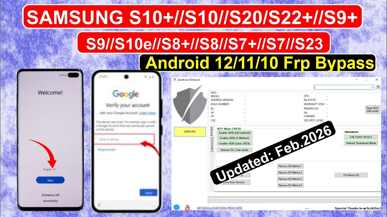 Samsung S10/S10+/S10e FRP Bypass 2026🔥Android 14/15 | Google Account Unlock 100% Working✅Free to Use