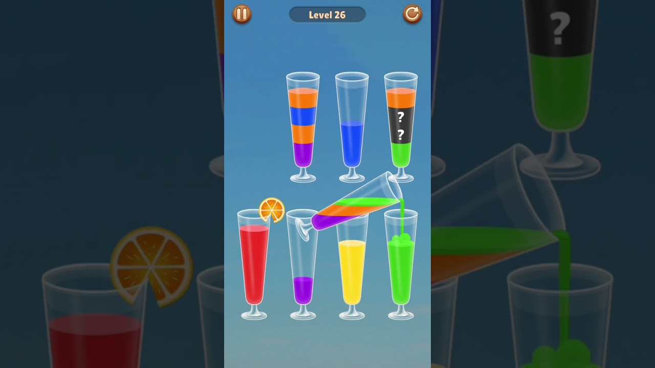 ✨ Satisfying Water Sort Puzzle &ndash; Level 26 #satisfying #games #shorts #asmr