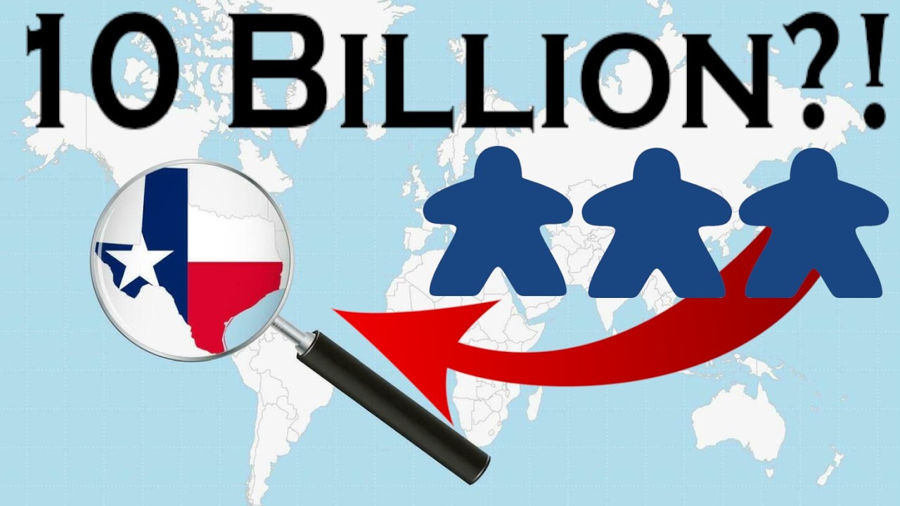 The World's Population Can Fit in 1/3 of Texas or France!