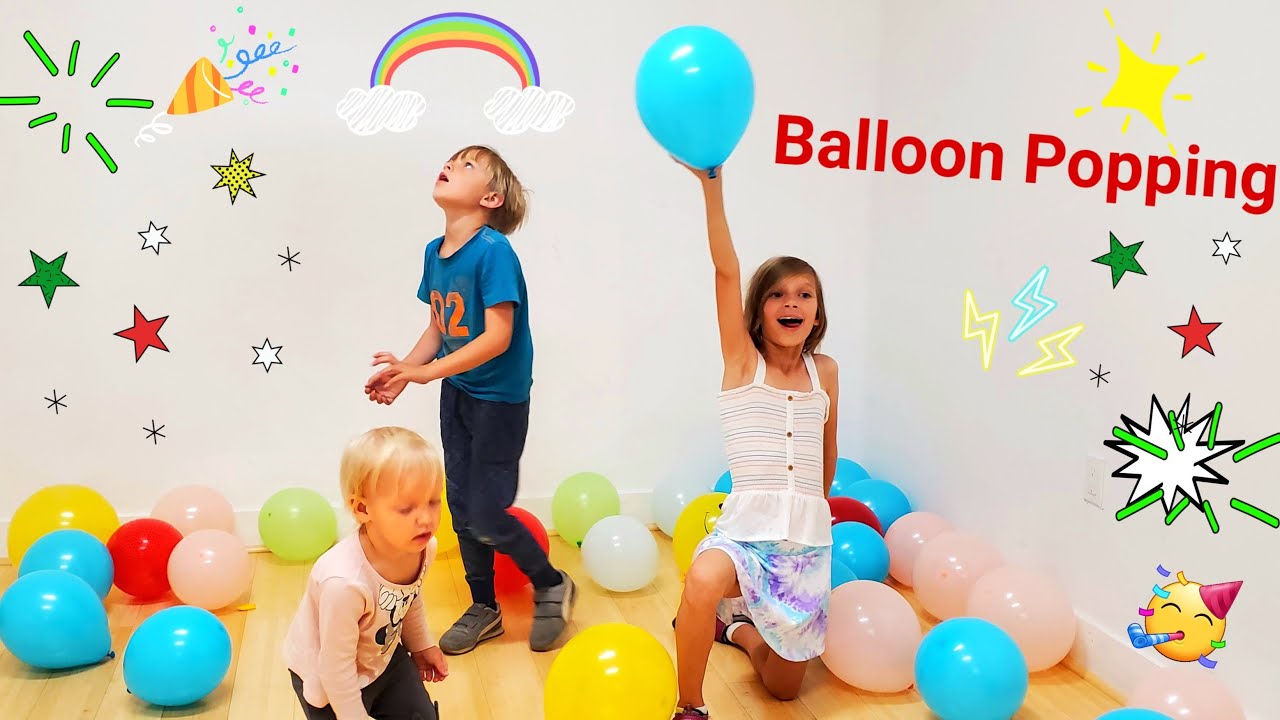 Balloon Popping Kids Party🎈😀 Fun Activity 🥳  @zumanic762