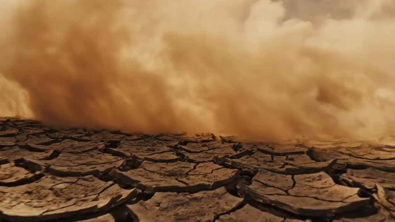 Drought and Dust Storm in the Desert | Free Stock Footage