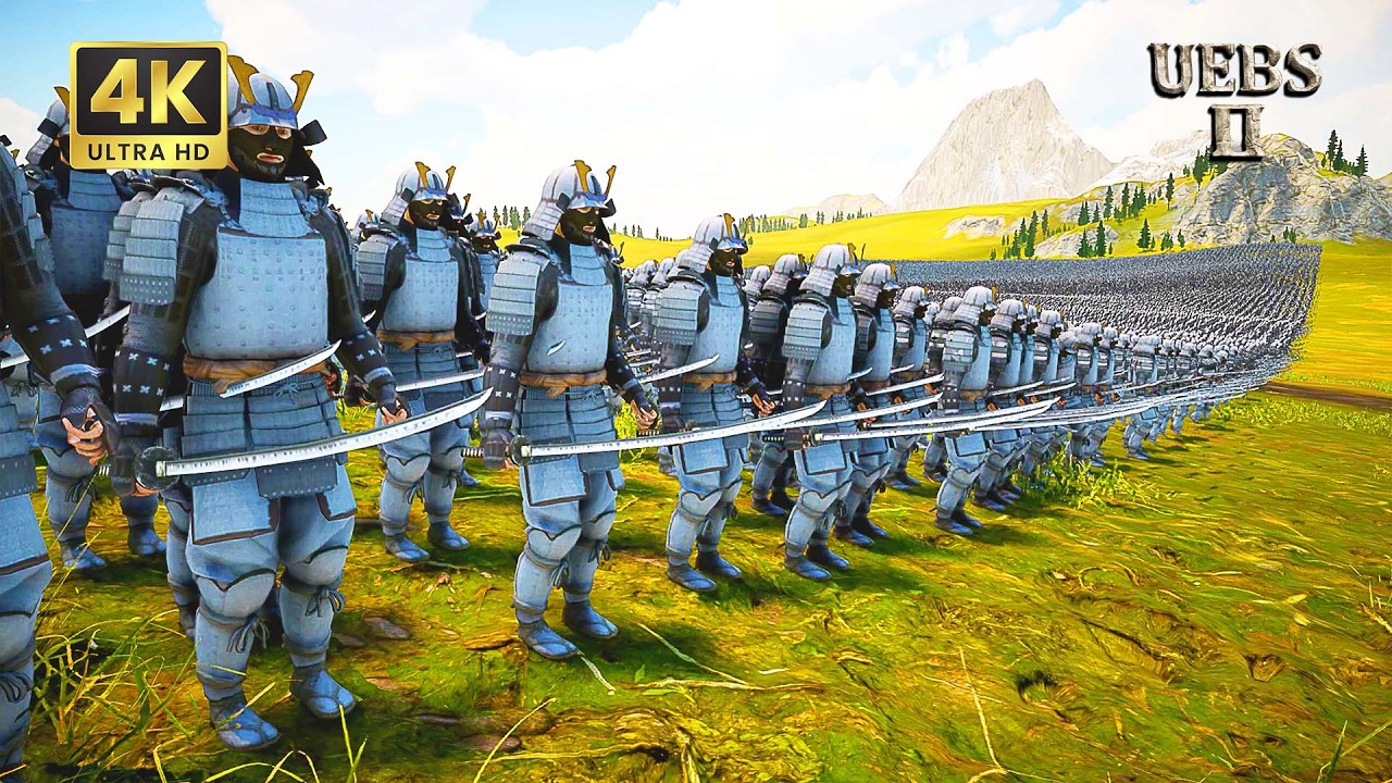 SAMURAI VS PALADINS VS SPEAR WARRIORS VS 1,000,000 ORCS. 4 TEAMS. WHO WILL WIN? | UEBS 2
