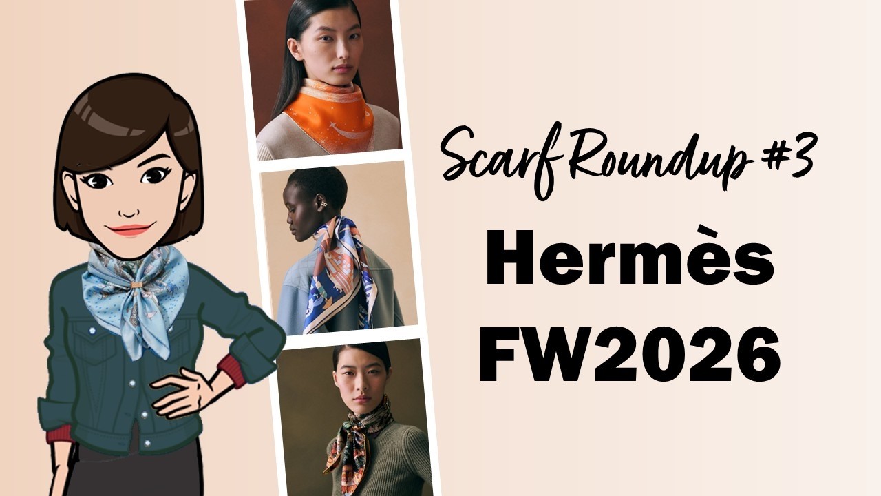 Обзор шарфов Herm&egrave;s осень-зима 2026: Часть 3 | Cranleyplace
