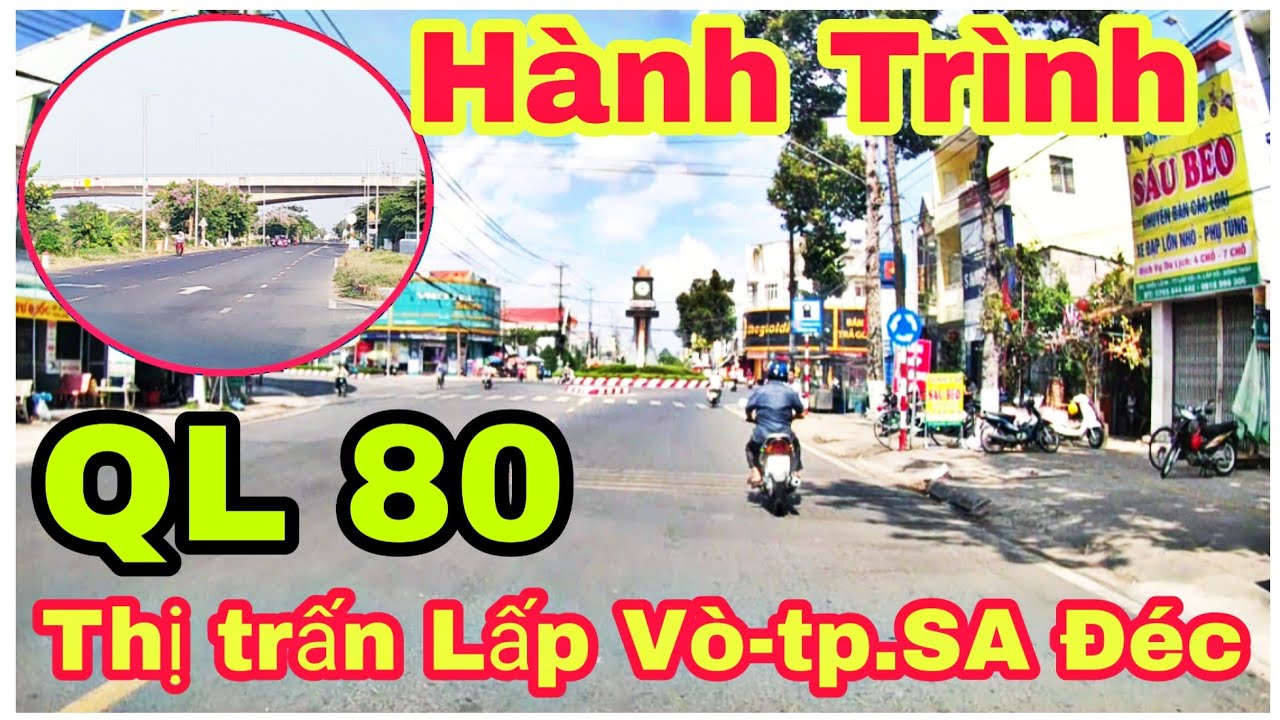 Hành trình thị trấn LẤP VÒ - TP.SA ĐÉC Quốc lộ 80 ngang hàng hoa phượng ĐẸP.//Tuấn Cao TV Channel