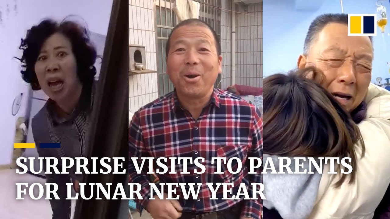 Chinese travel home to surprise parents for Lunar New Year