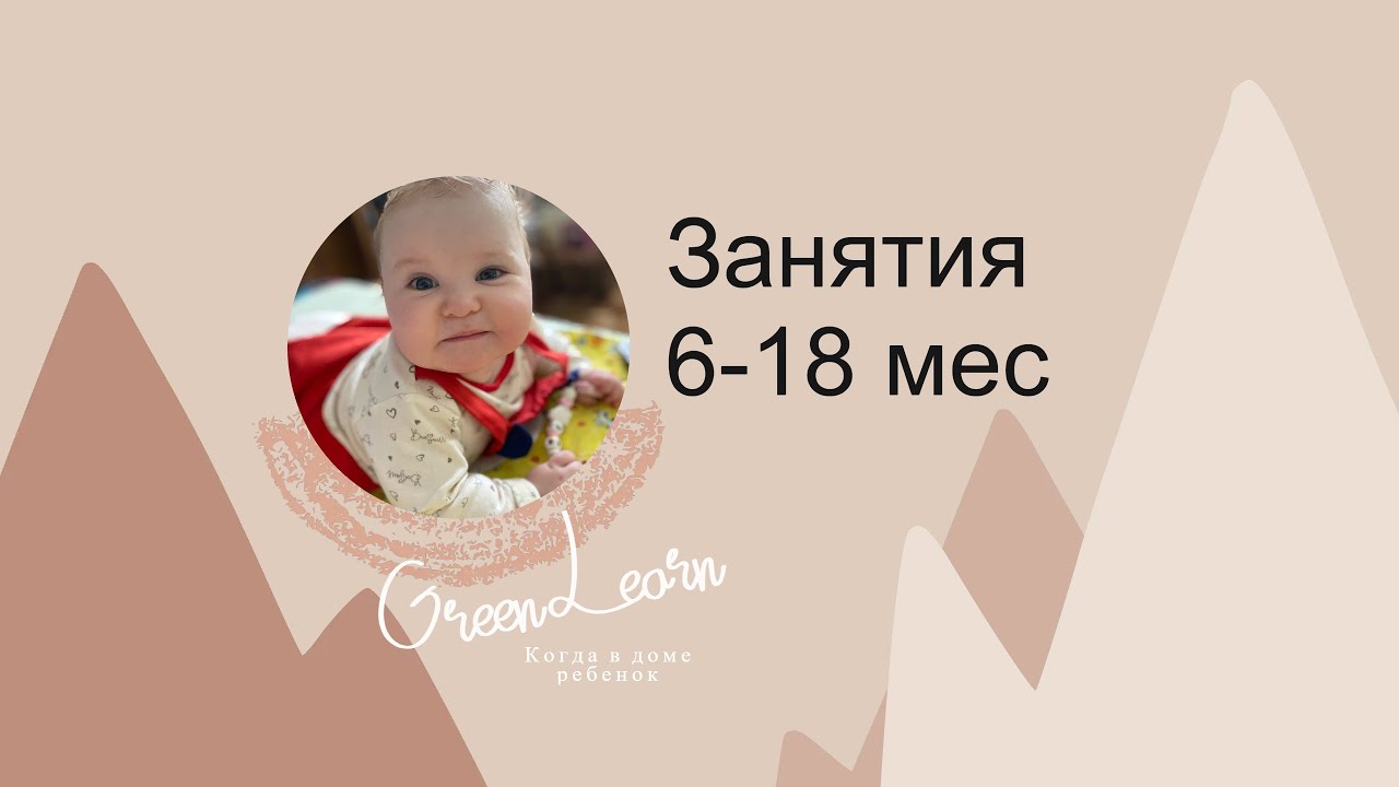 Занятия с ребенком 6-18 месяцев|На что сделать уклон?