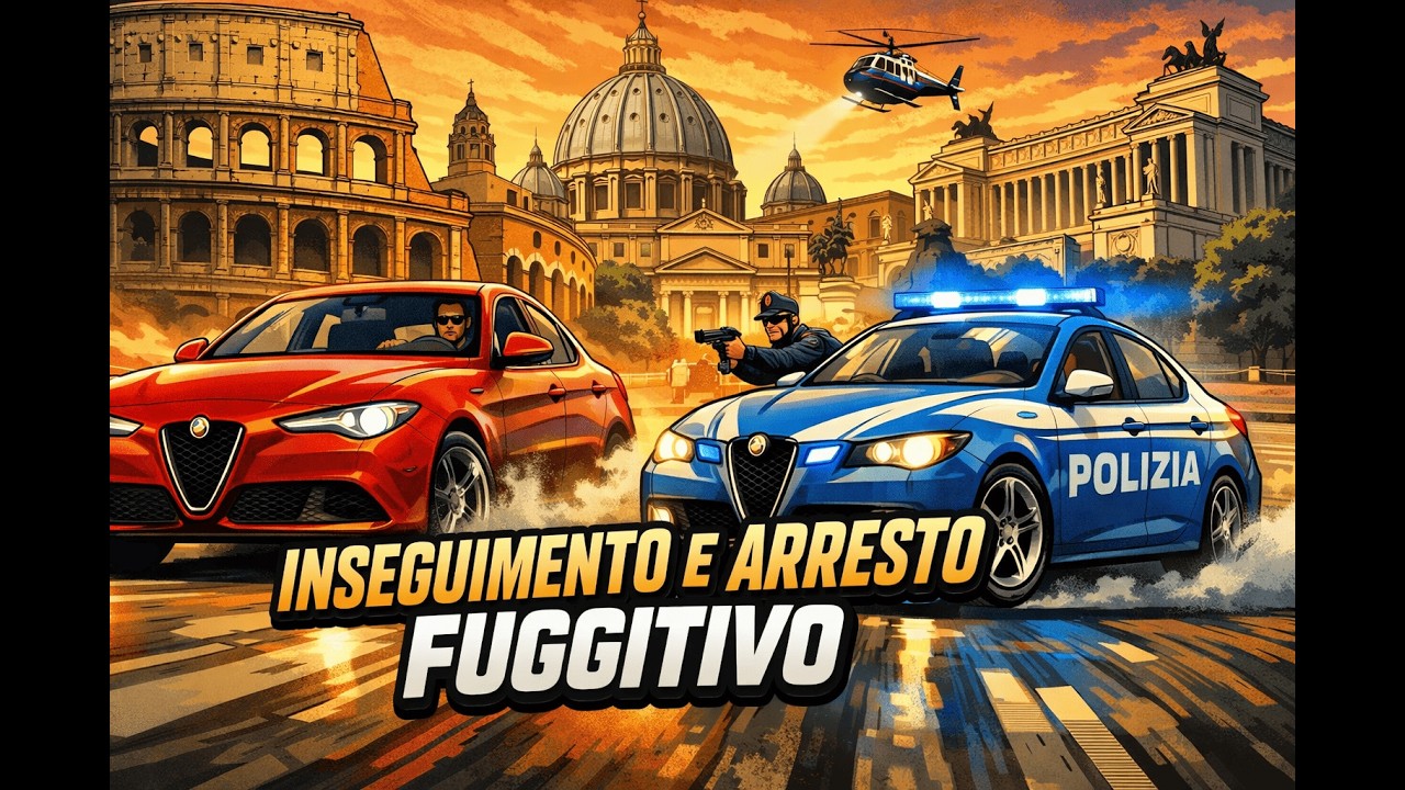 GTA - INSEGUIMENTO FALLITO POLIZIA DI STATO - ITALY FULL RP