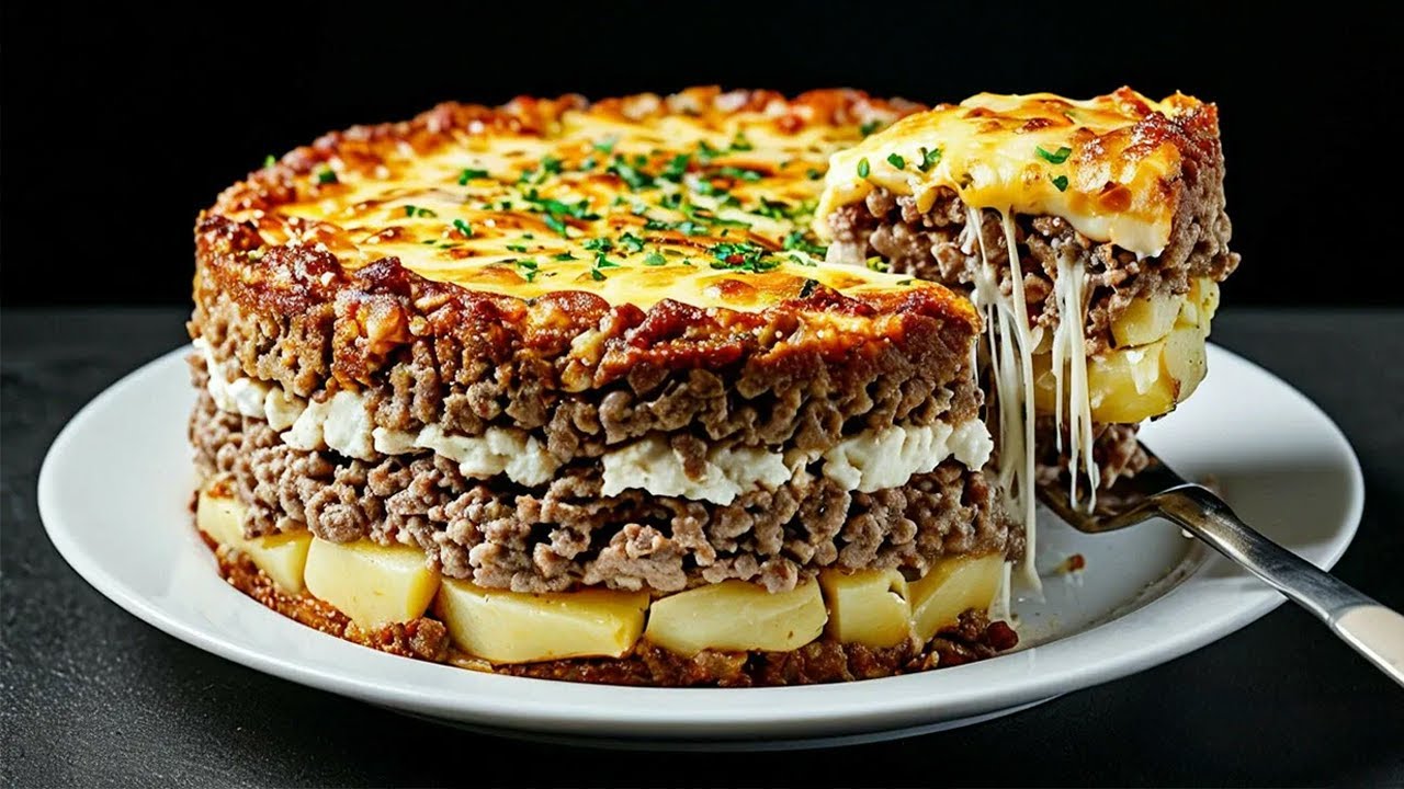 Ein einfaches und unglaublich leckeres Rezept für Hackfleisch mit Champignons und Käse!