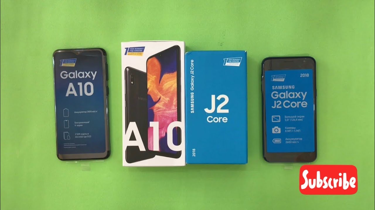 Samsung Galaxy A10 vs Samsung Galaxy J2 Core