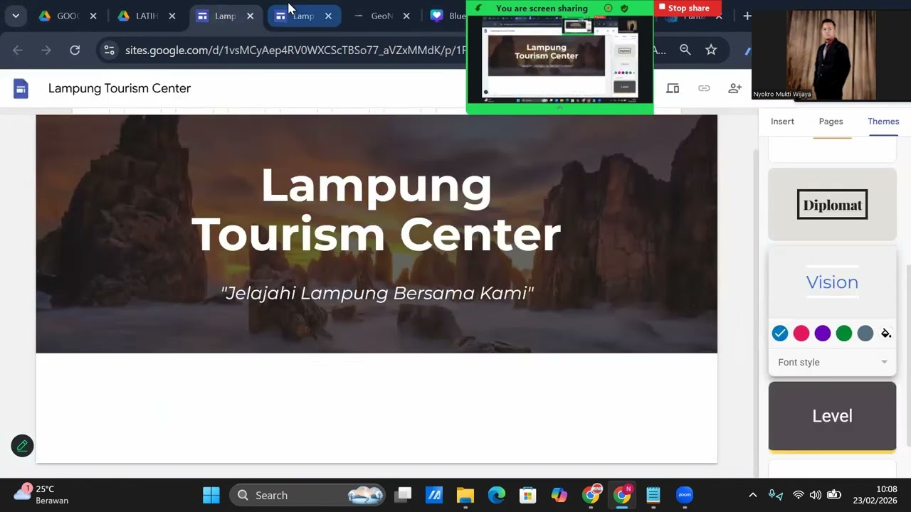 PART 1 - Cara Membuat Website Pariwisata dengan Google Sites