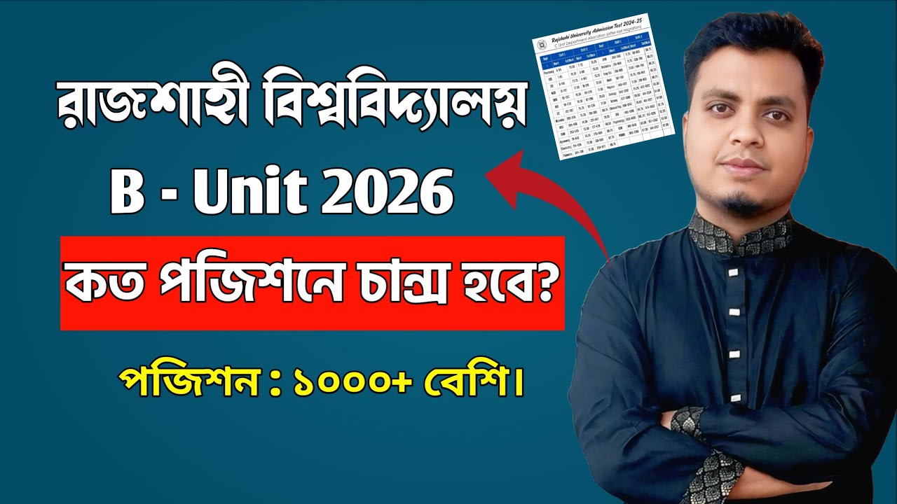 RU B Unit Result 2026 প্রকাশ 🔔 ওয়েটিং লিস্টে কত নাম্বার পর্যন্ত আশা করা যায়?