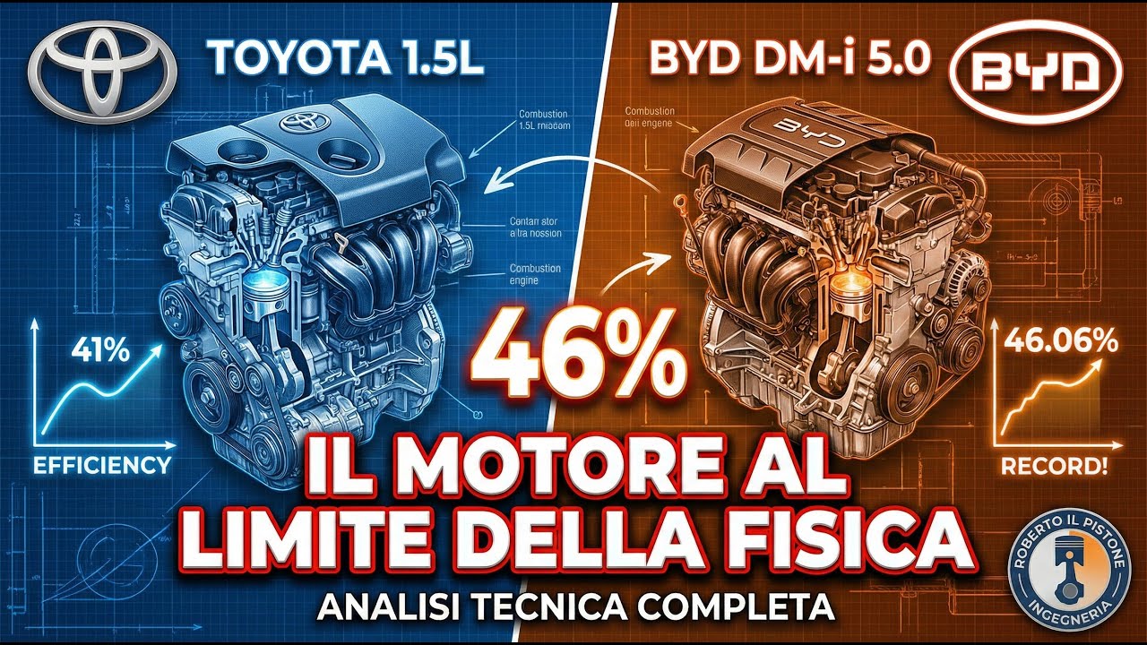 IL MOTORE AL LIMITE DELLA FISICA: Analisi Tecnica 46% Efficienza (Toyota vs Cina) 📉