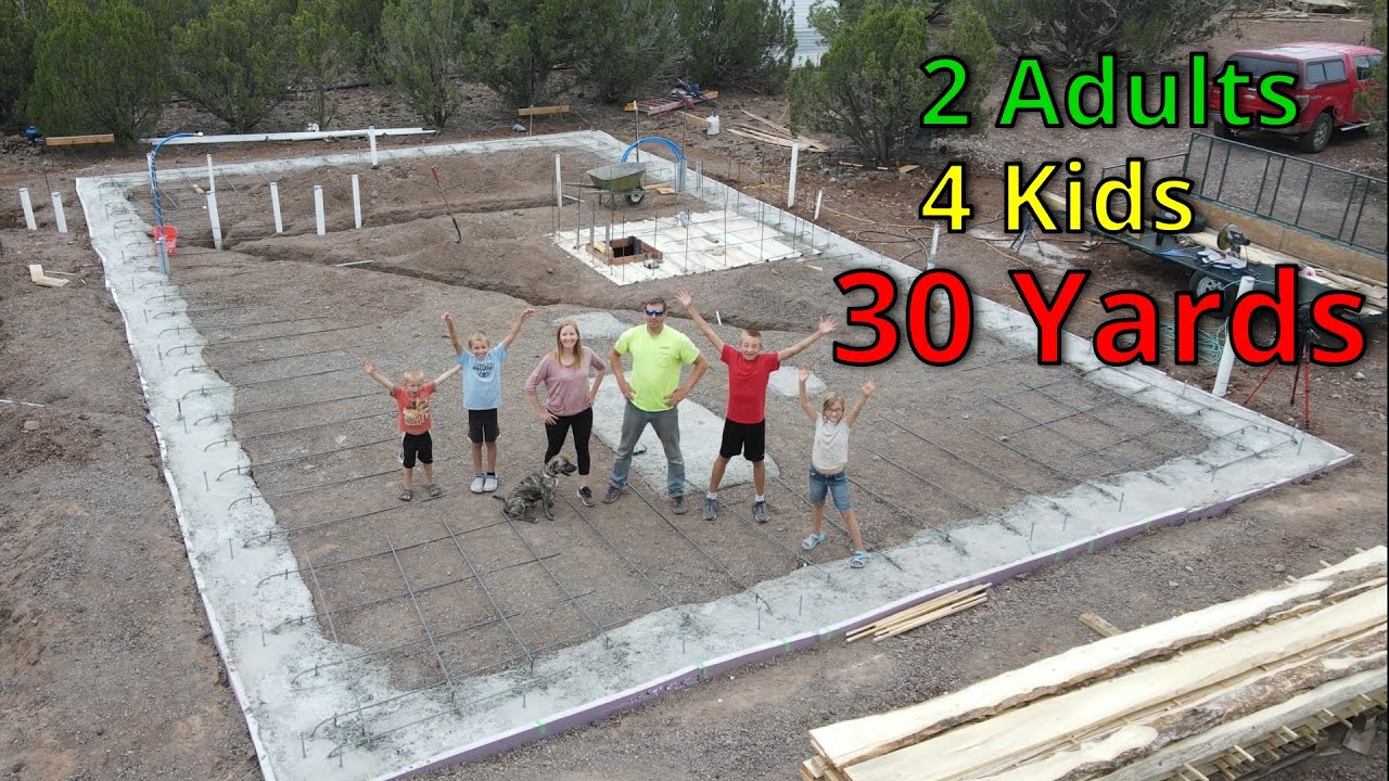 SO Much CONCRETE!! But We Did It! TOGETHER 😎 | DIY Footers