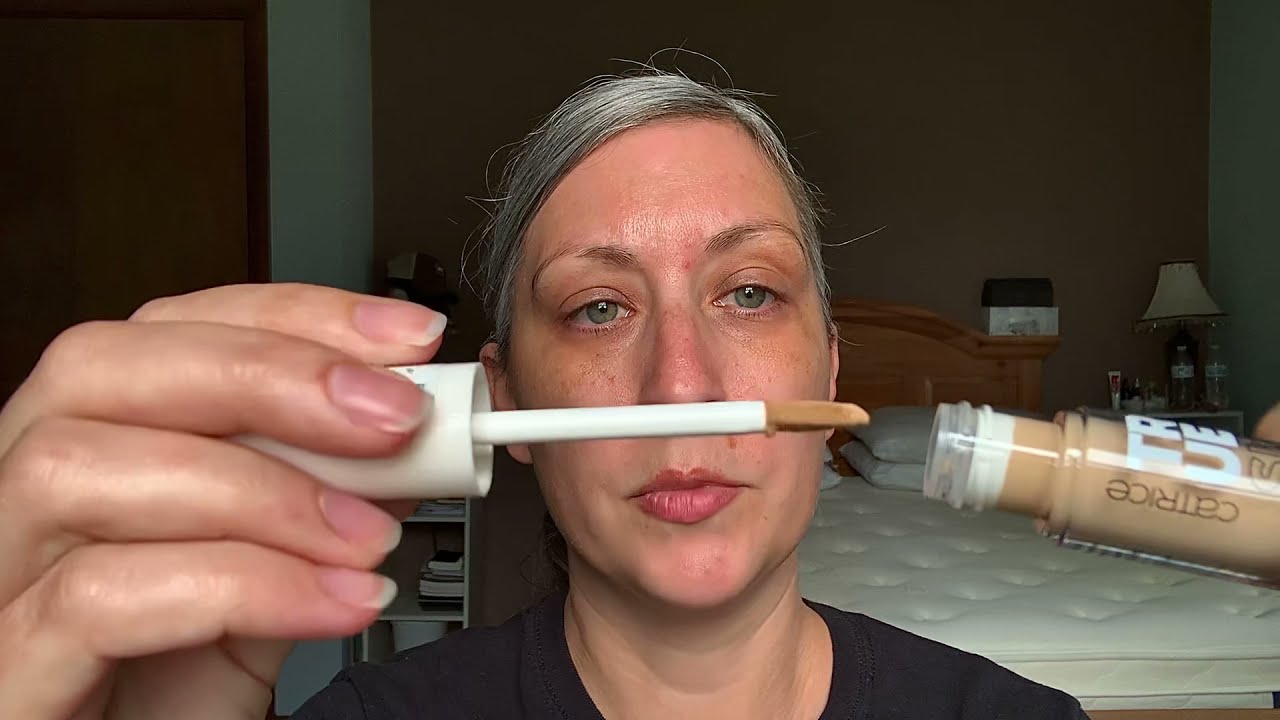 Catrice True Skin High Cover Concealer review demo first impression over 40 makeup