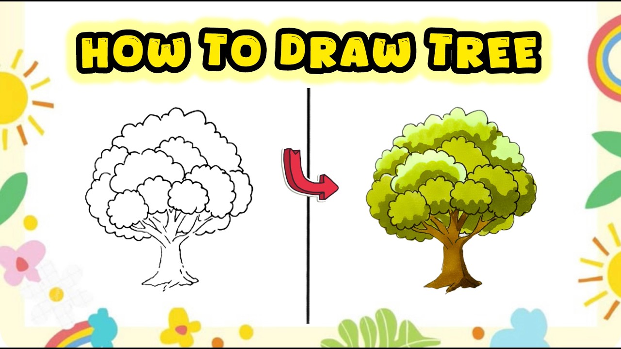 How to Draw a Tree – Nature Drawing Tutorial with Markers