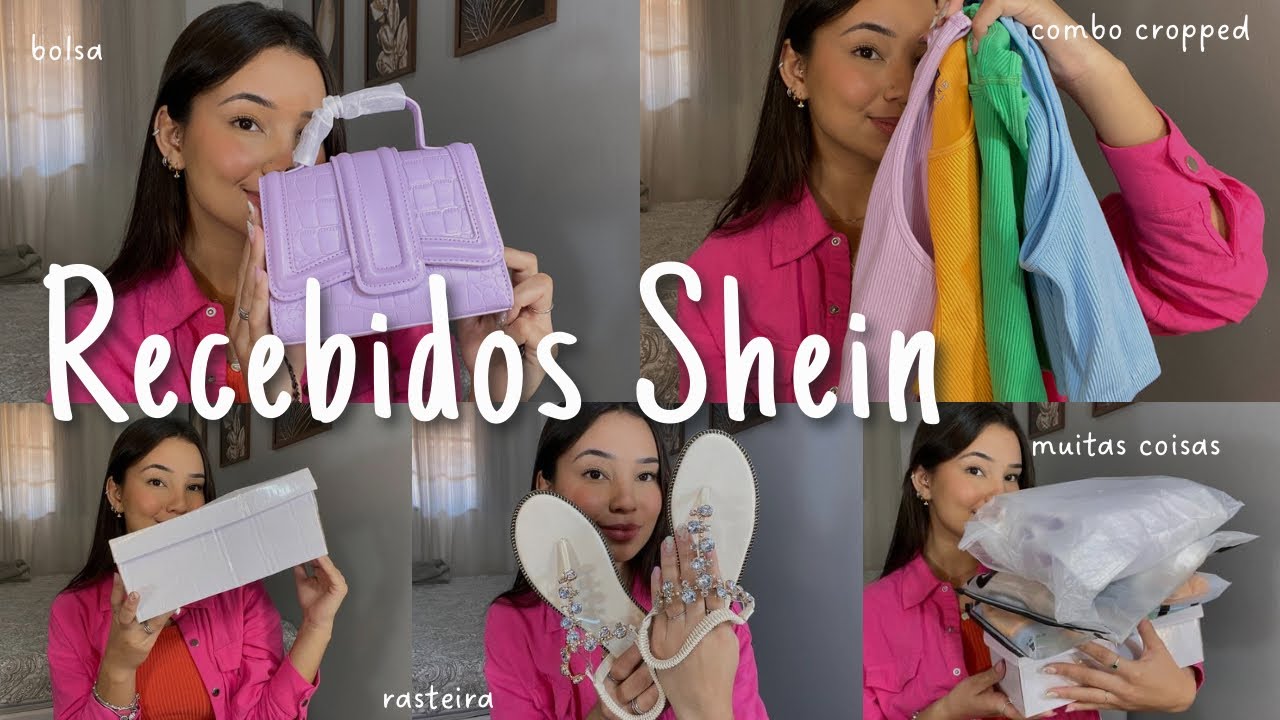 RECEBIDOS SHEIN PART.2 | BOLSA, SAPATO, BLUSA GOLA ALTA, CROPPED, MUITA COR! ✨🎁