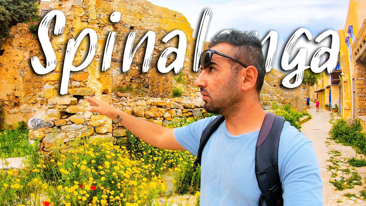 Spinalonga island, 2022. Walking tour 4K, Crete Greece || Kreta 2022