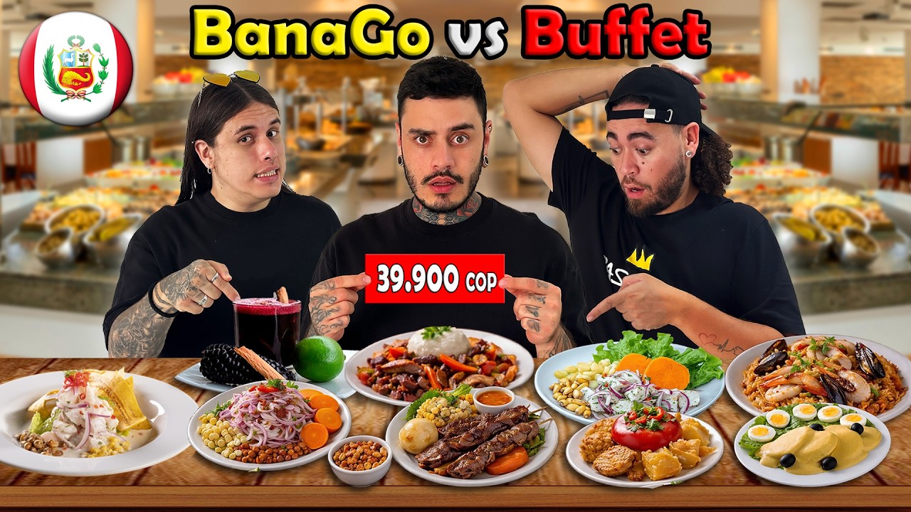 TODO LO QUE PUEDAS COMER en un BUFFET PERUANO !! 😨👉😋 ¿CUÁNTOS PLATOS NOS COMIMOS?