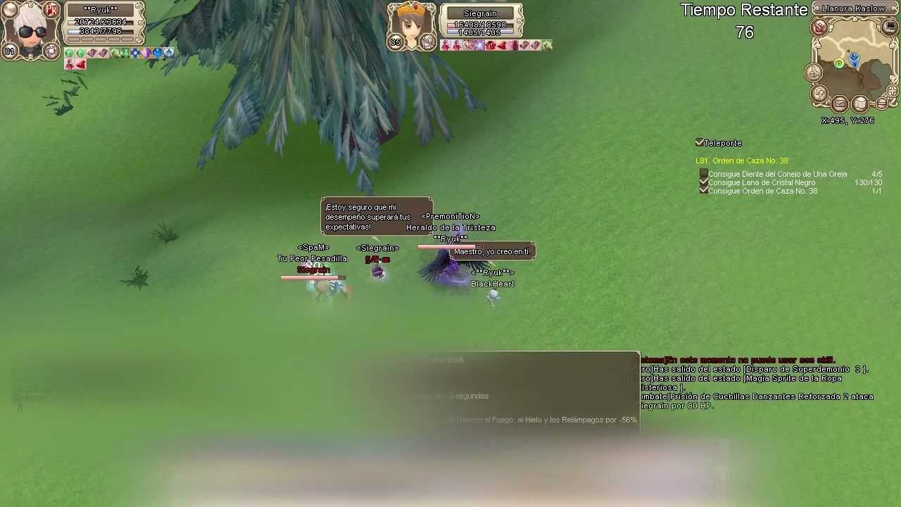 Grand Fantasia LAT &deg;&deg;Ryuk&deg;&deg; AM Lv81 vs Siegrain TH Lv85