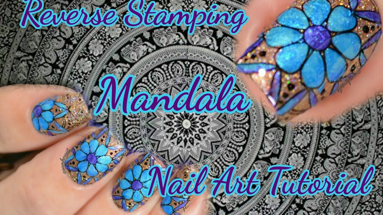 Mandala Nail Art | Reverse Stamping Nail Art Tutorial