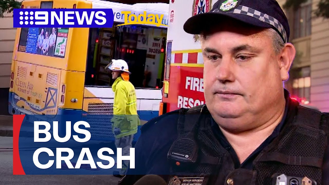 Young woman dies after Brisbane bus crash | 9 News Australia