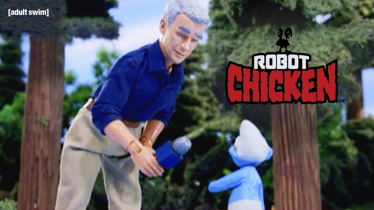 Anderson Cooper Reports on a Hurricane in Smurf Village | Robot Chicken | adult swim