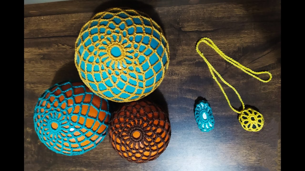 Como forrar ou decorar pedras e bolas em crochê