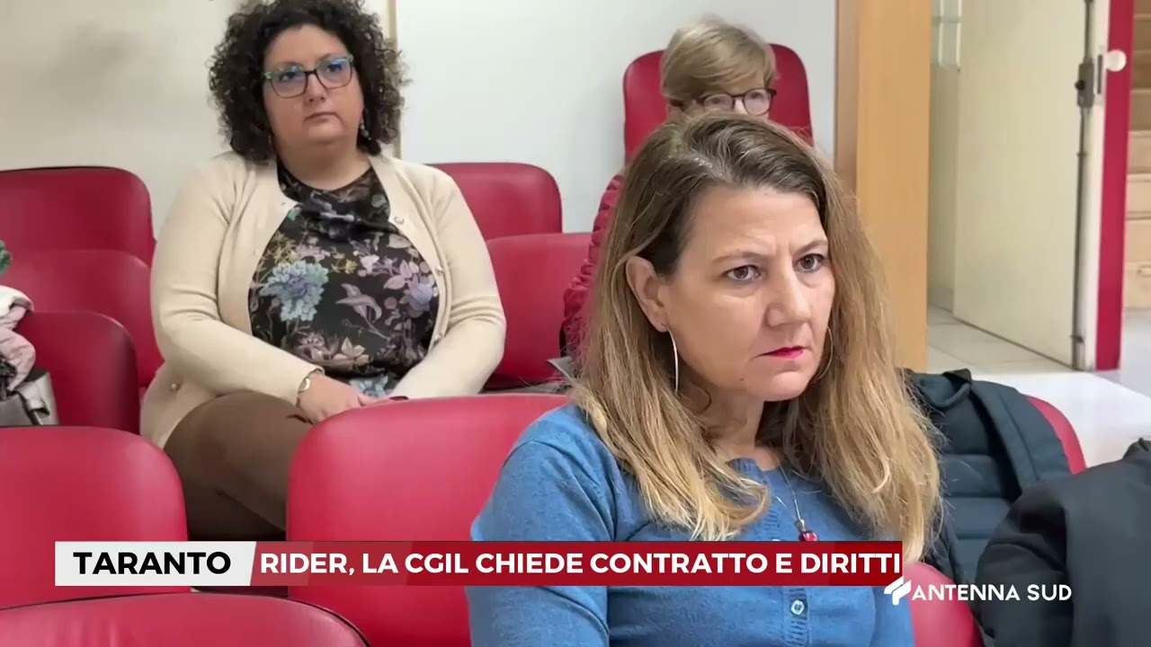 15 MARZO 2026   TARANTO   RIDER, LA CGIL CHIEDE CONTRATTO E DIRITTI