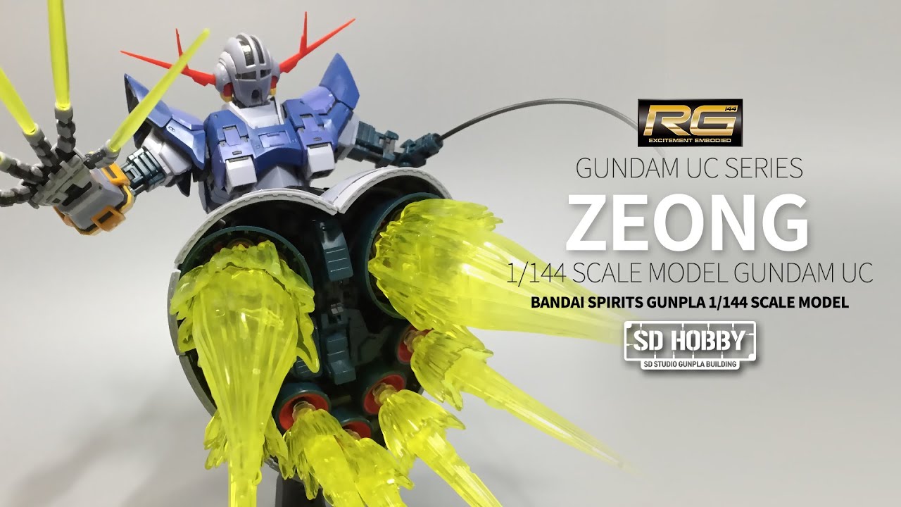 RG Zeong -  Effect Set Gundam Last Shooting PART.1 | RG | Gundam ASMR | Gunpla ASMR Build