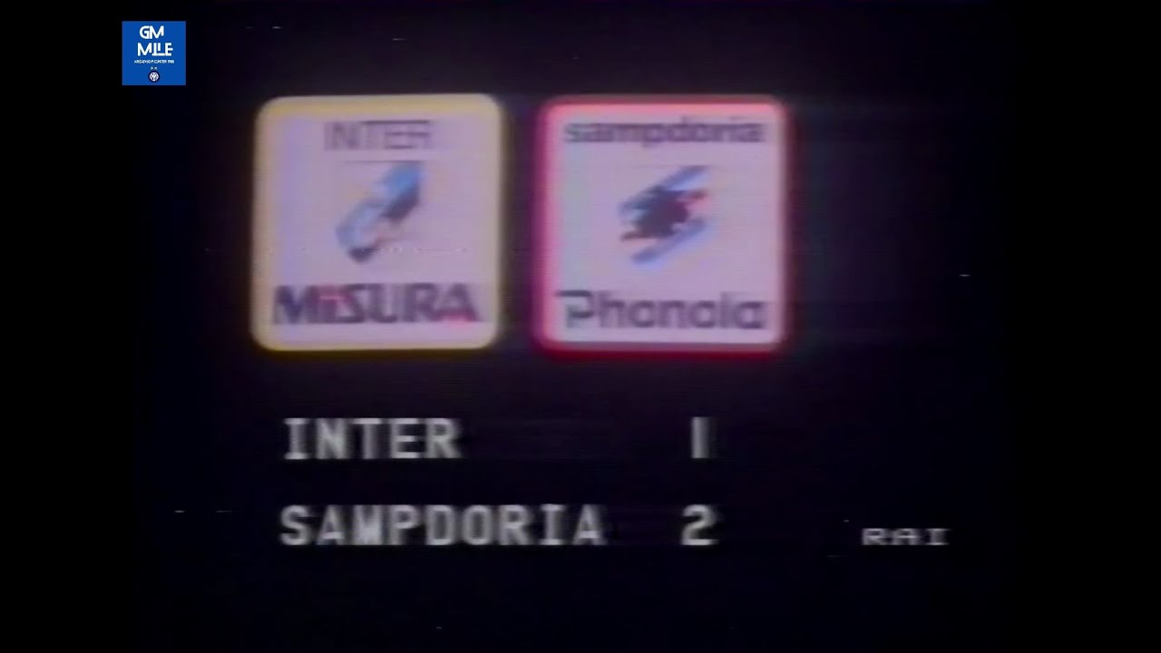 1983-84 (1^ - 11-09-1983) INTER-Sampdoria 1-2 [Bini,Francis,Francis] Servizio D.S.Rai